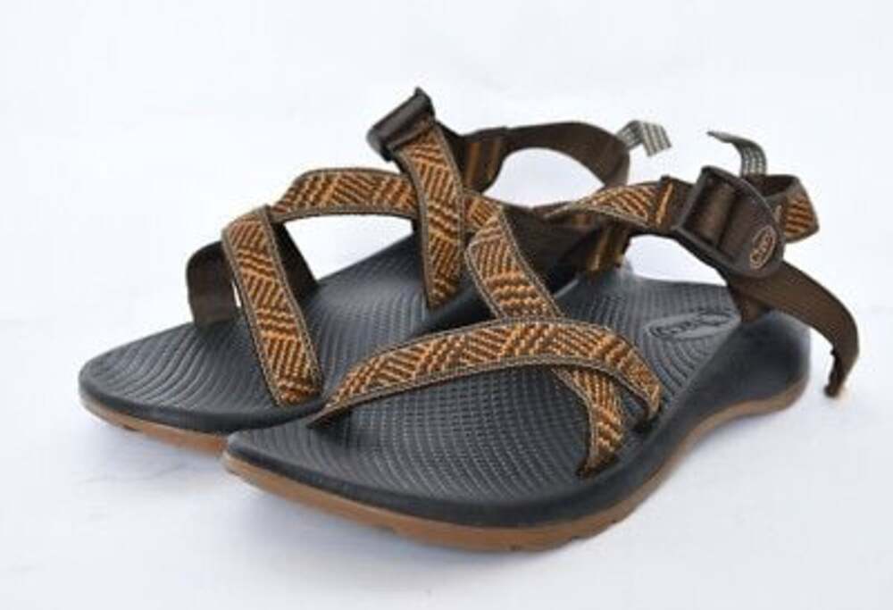 Chaco Kids Z/1 Classic Sport Sandals Brown Patterned Straps. Sz: 13